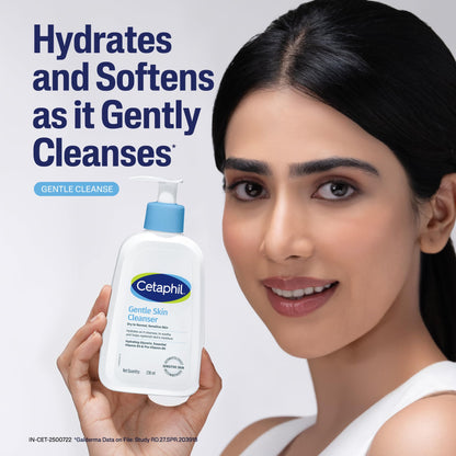 Cetaphil Gentle Skin Hydrating Face Wash with Niacinamide and Vitamin B5, Unisex Face Cleanser for Dry to Normal Sensitive Sk