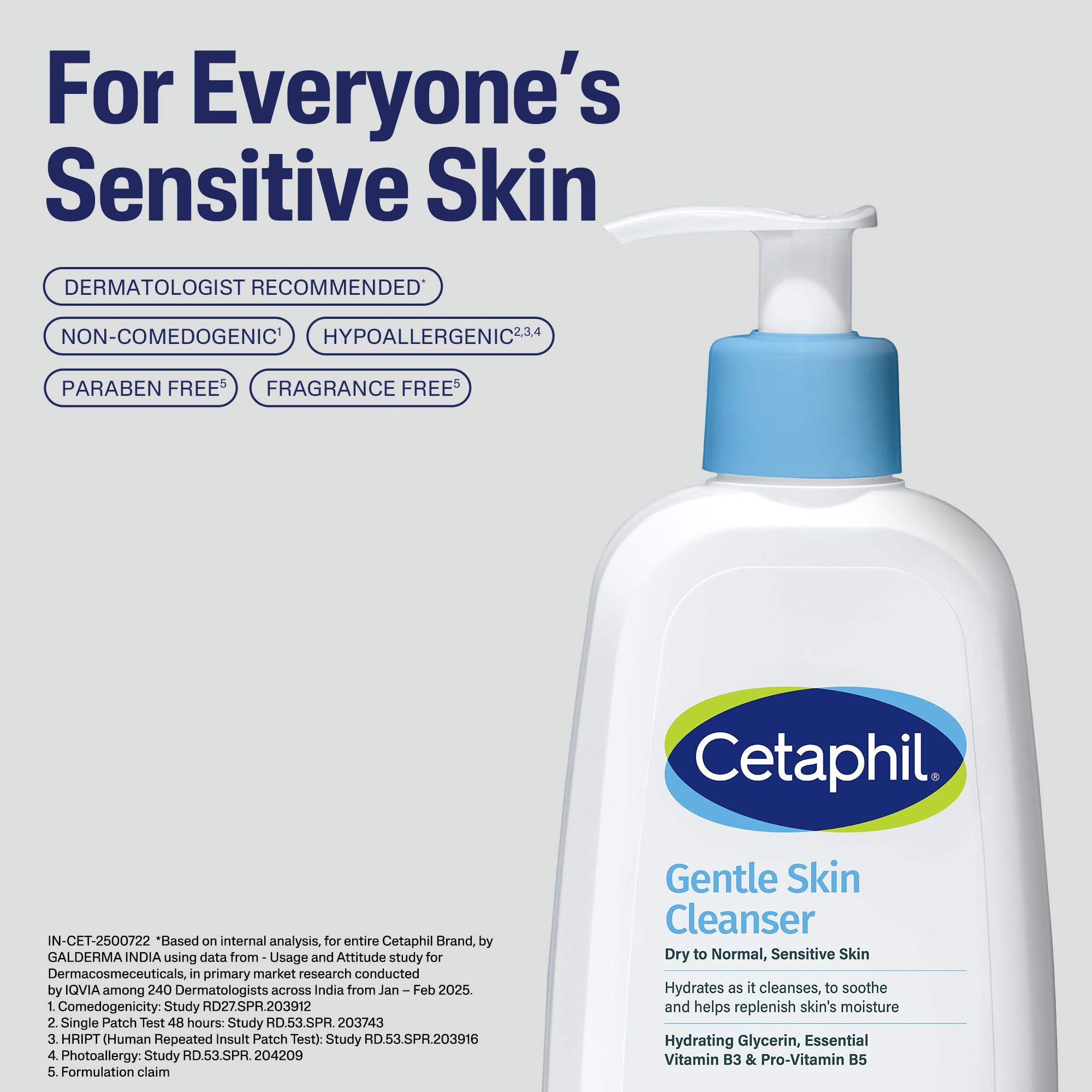 Cetaphil Gentle Skin Hydrating Face Wash with Niacinamide and Vitamin B5, Unisex Face Cleanser for Dry to Normal Sensitive Sk