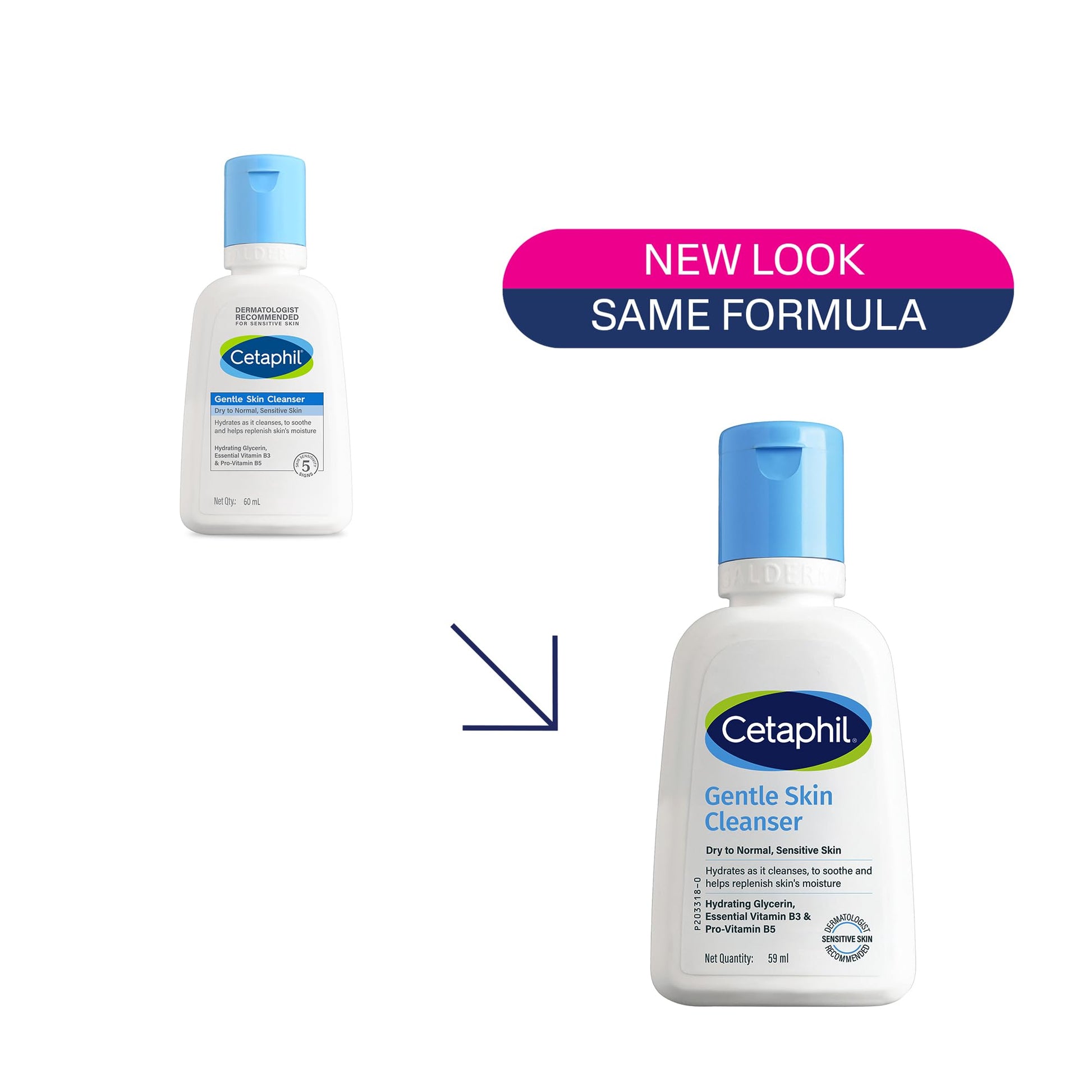 Cetaphil Gentle Skin Hydrating Face Wash with Niacinamide and Vitamin B5, Unisex Face Cleanser for Dry to Normal Sensitive Sk