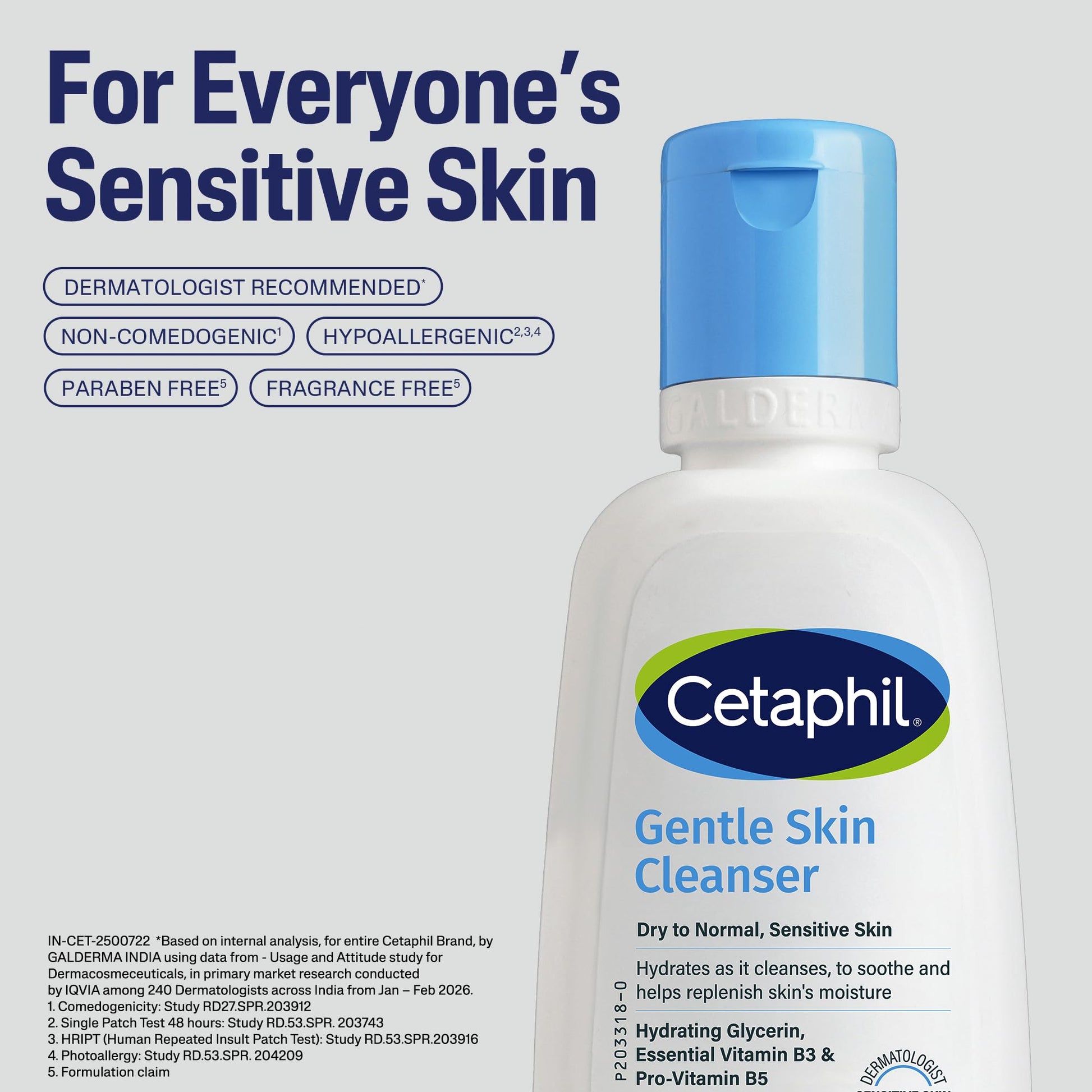 Cetaphil Gentle Skin Hydrating Face Wash with Niacinamide and Vitamin B5, Unisex Face Cleanser for Dry to Normal Sensitive Sk