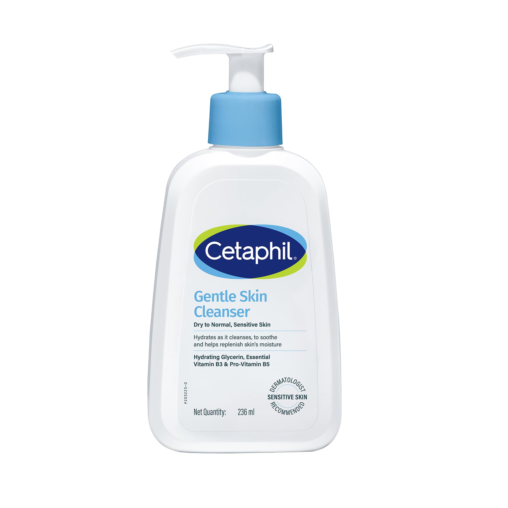 Cetaphil Gentle Skin Hydrating Face Wash with Niacinamide and Vitamin B5, Unisex Face Cleanser for Dry to Normal Sensitive Sk