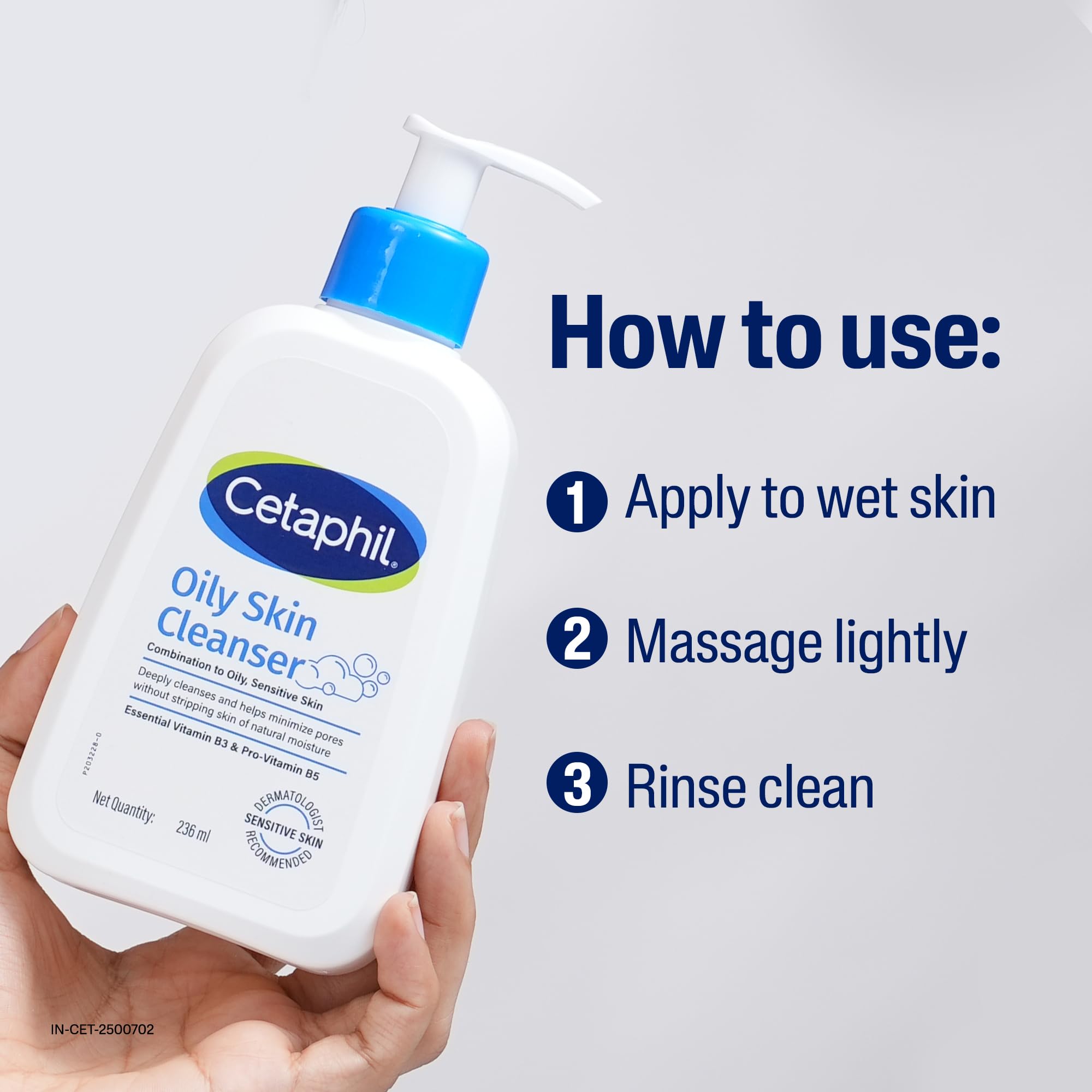 Cetaphil Oily Skin Cleanser Face Wash, Gentle Foaming, pH Balanced, for Acne-Prone Skin - packaging (10)