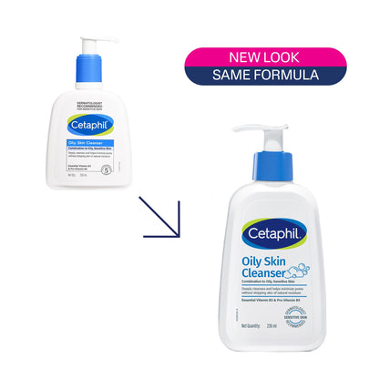 Cetaphil Oily Skin Cleanser Face Wash, Gentle Foaming, pH Balanced, for Acne-Prone Skin - back view (16)