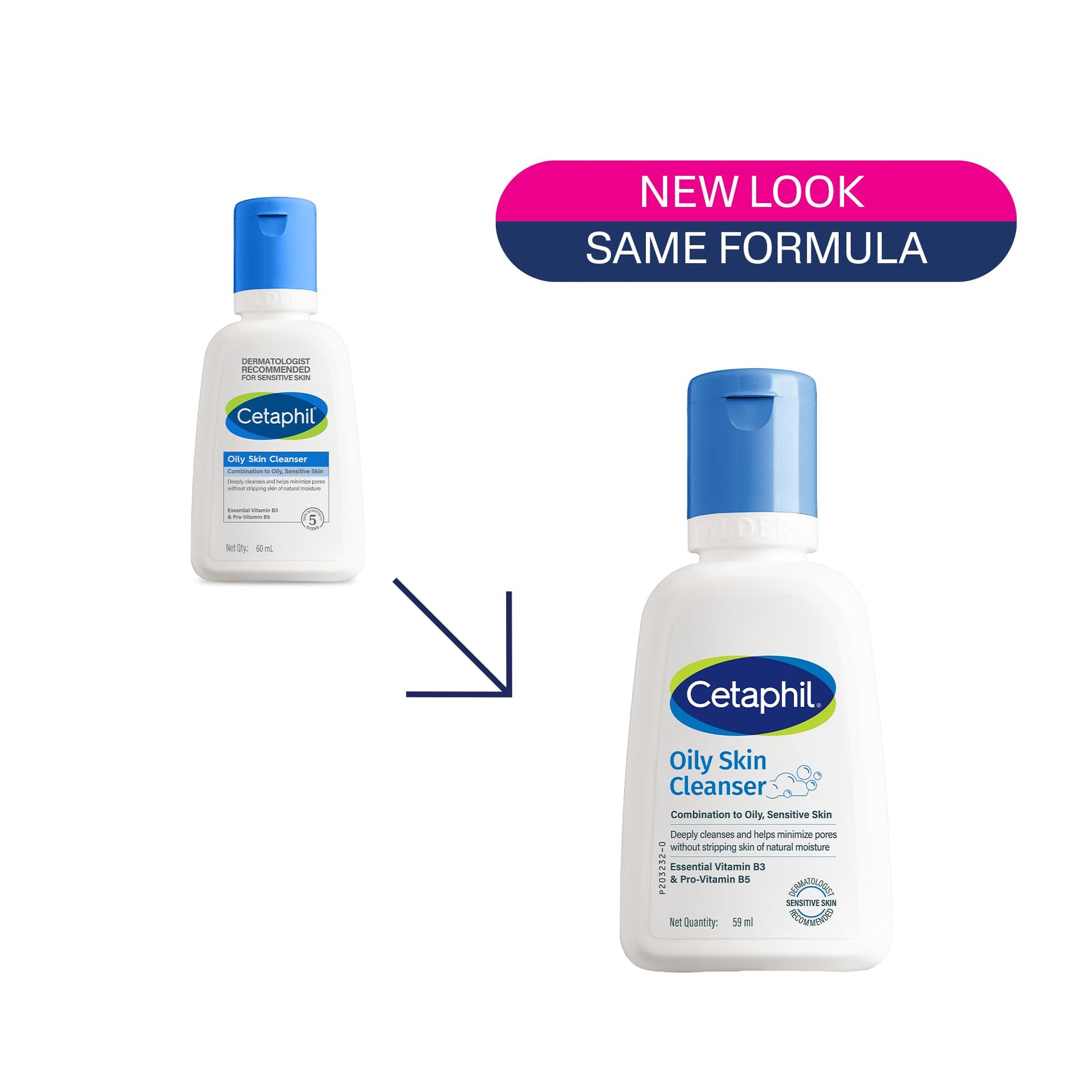 Cetaphil Oily Skin Cleanser Face Wash, Gentle Foaming, pH Balanced, for Acne-Prone Skin - front view