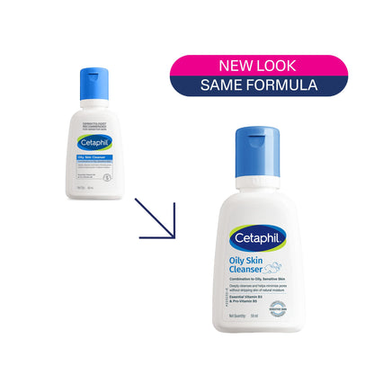 Cetaphil Oily Skin Cleanser Face Wash, Gentle Foaming, pH Balanced, for Acne-Prone Skin - front view
