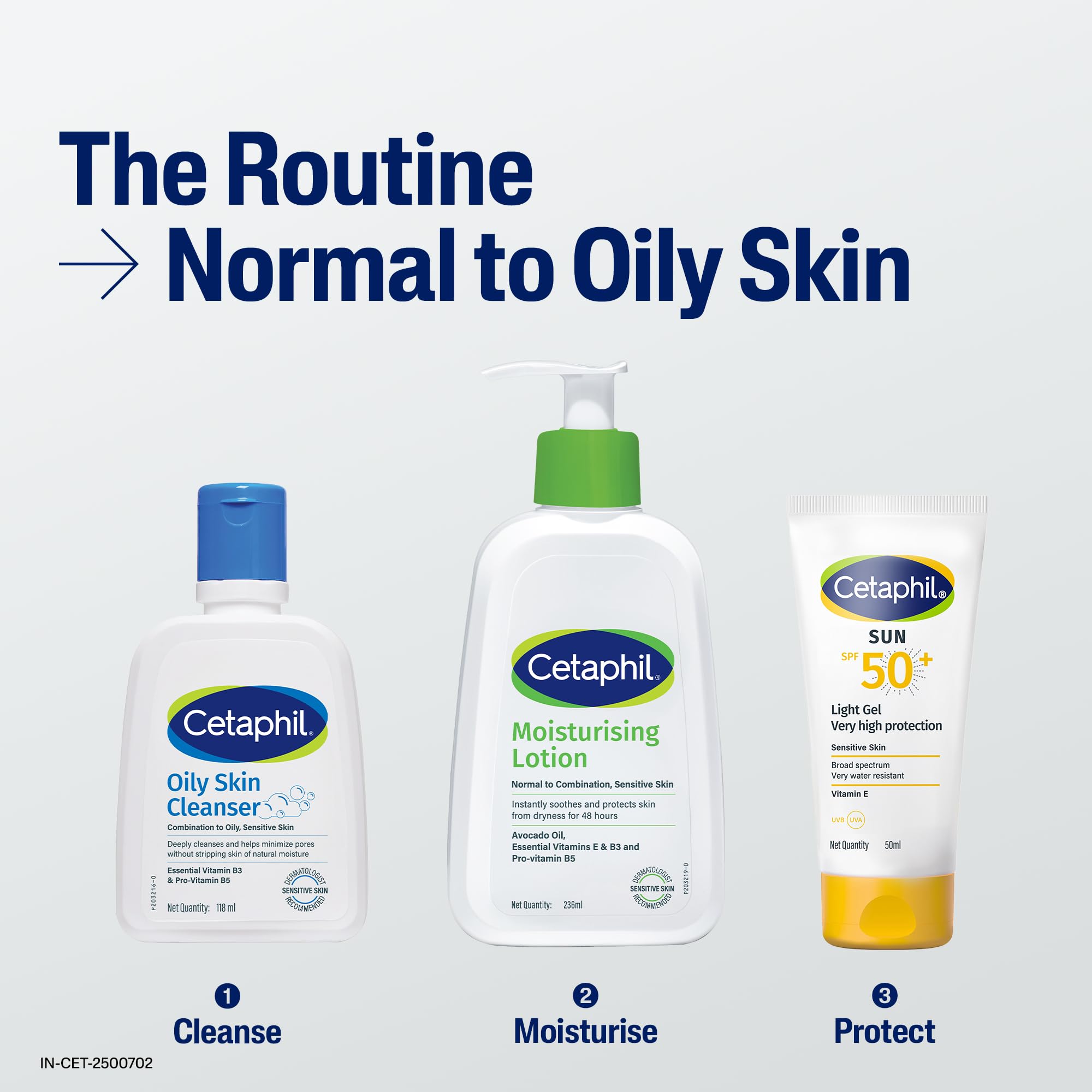 Cetaphil Oily Skin Cleanser Face Wash, Gentle Foaming, pH Balanced, for Acne-Prone Skin - back view
