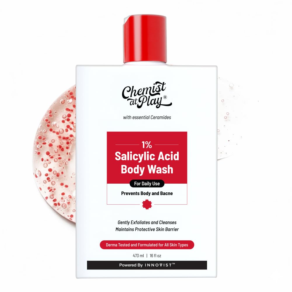 Chemist at Play 1% Salicylic Acid Body Wash, Paraben & SLS Free, Beauty, Unisex (8)