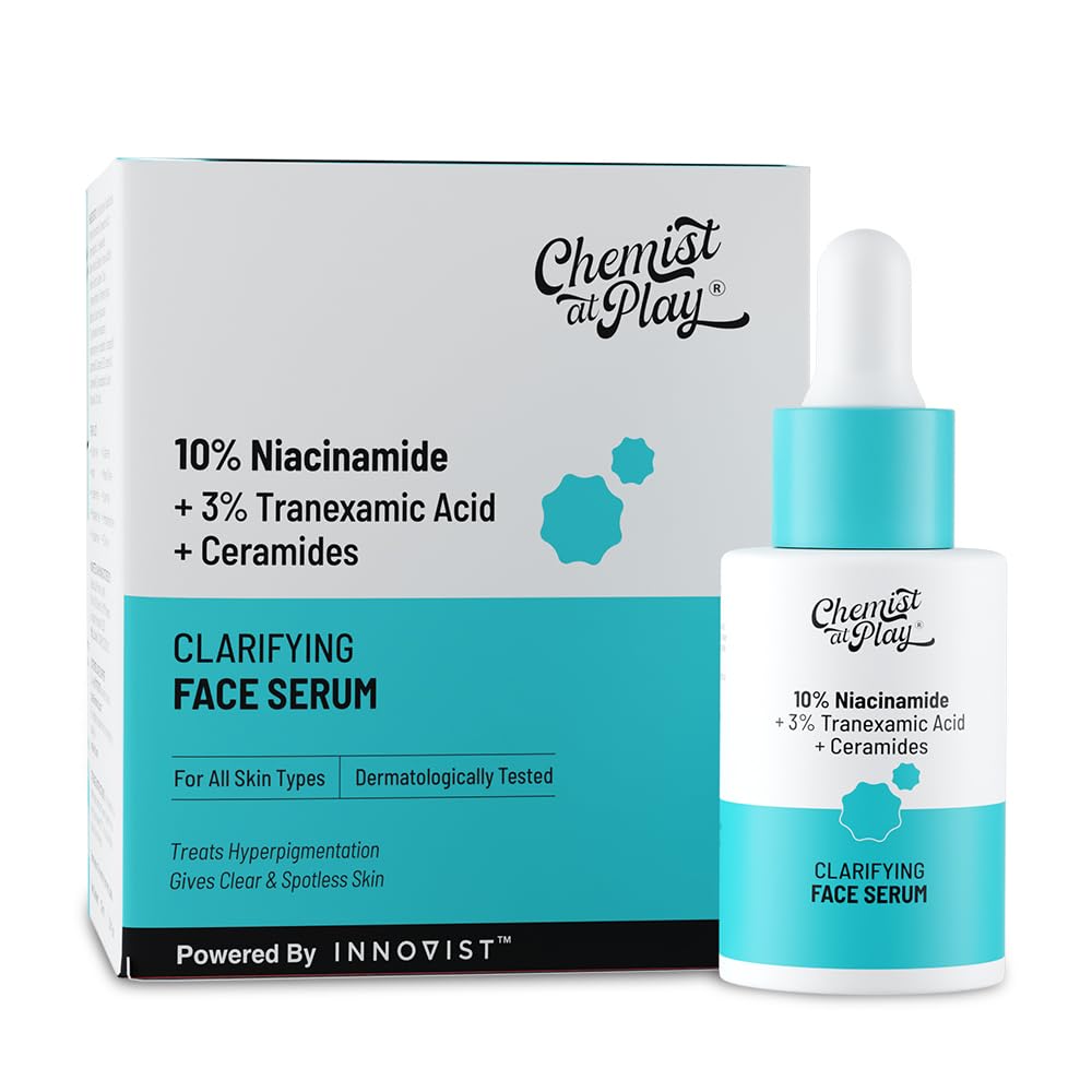 Chemist at Play 10% Niacinamide Face Serum with Ceramides & Sodium Hyaluronate, Unisex, All Skin Types (10)