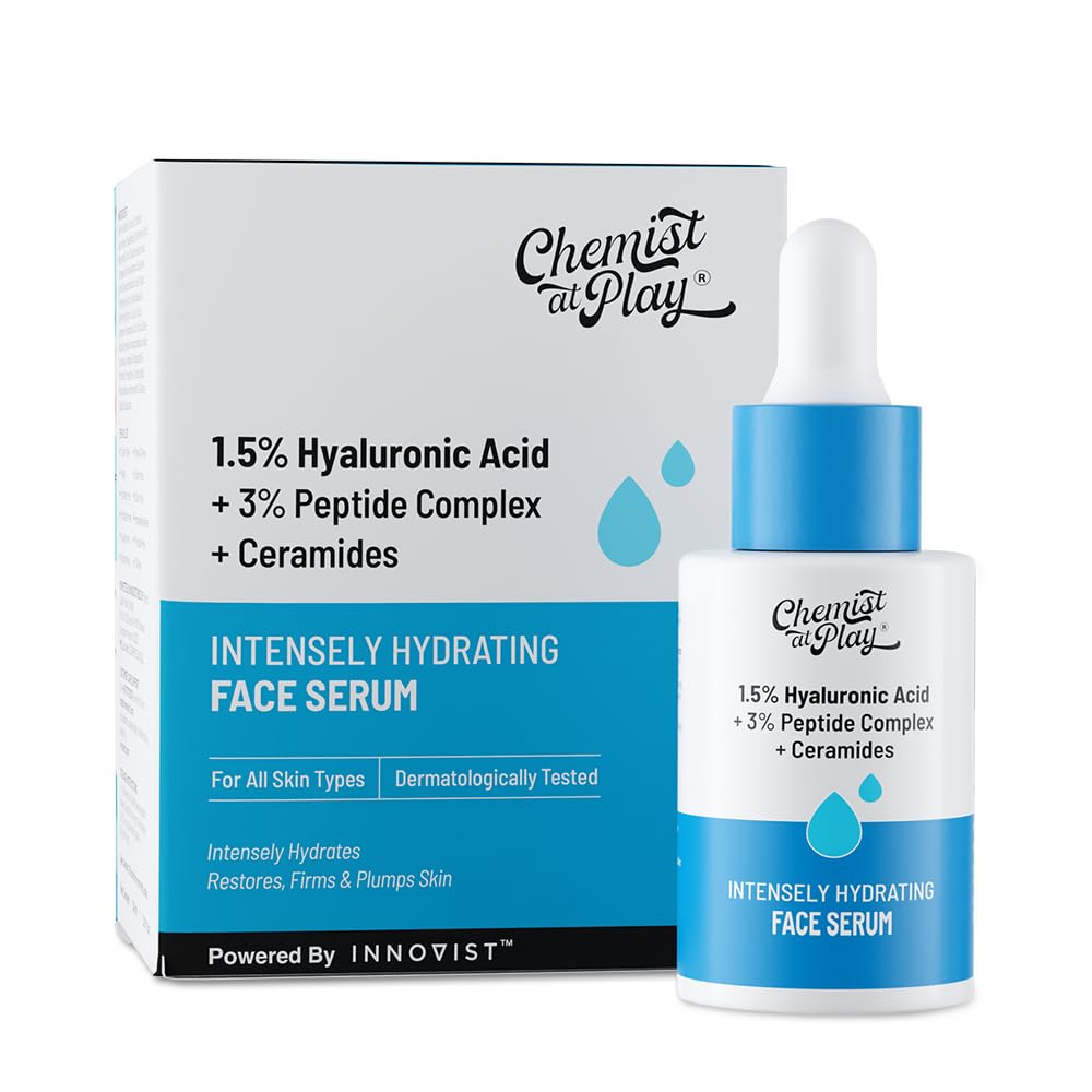 Chemist at Play 10% Niacinamide Face Serum with Ceramides & Sodium Hyaluronate, Unisex, All Skin Types (25)