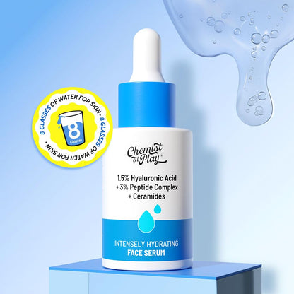 Chemist at Play 10% Niacinamide Face Serum with Ceramides & Sodium Hyaluronate, Unisex, All Skin Types - front view (26)