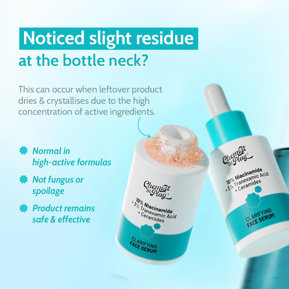 Chemist at Play 10% Niacinamide Face Serum with Ceramides & Sodium Hyaluronate, Unisex, All Skin Types - close-up detail