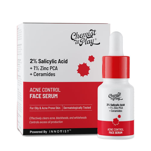 Chemist at Play 2% Salicylic Acid Face Serum, Non-Comedogenic, Dermatologist-Tested, Unisex