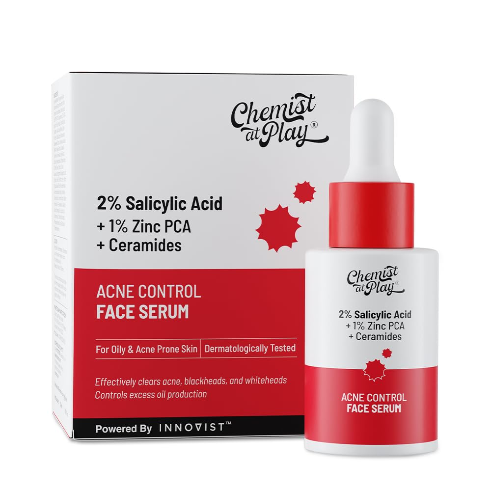 Chemist at Play 2% Salicylic Acid Face Serum, Non-Comedogenic, Dermatologist-Tested, Unisex (10)