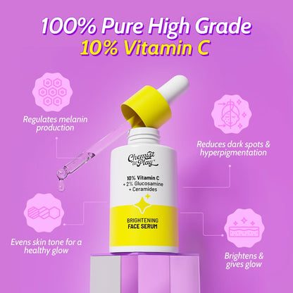 Chemist at Play 2% Salicylic Acid Face Serum, Non-Comedogenic, Dermatologist-Tested, Unisex - front view (27)