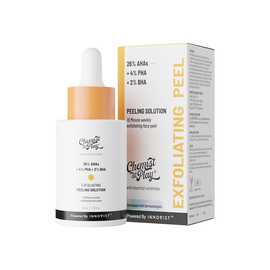 Chemist at Play 26% AHA 2% BHA 4% PHA Peeling Solution, 30mL, Vegan & Cruelty-Free - front view