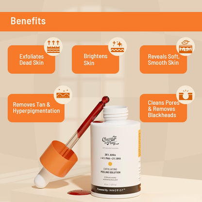 Chemist at Play 26% AHA 2% BHA 4% PHA Peeling Solution, 30mL, Vegan & Cruelty-Free - label detail