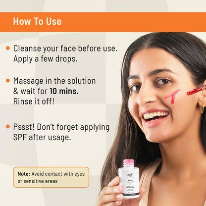 Chemist at Play 26% AHA 2% BHA 4% PHA Peeling Solution, 30mL, Vegan & Cruelty-Free - ingredients panel