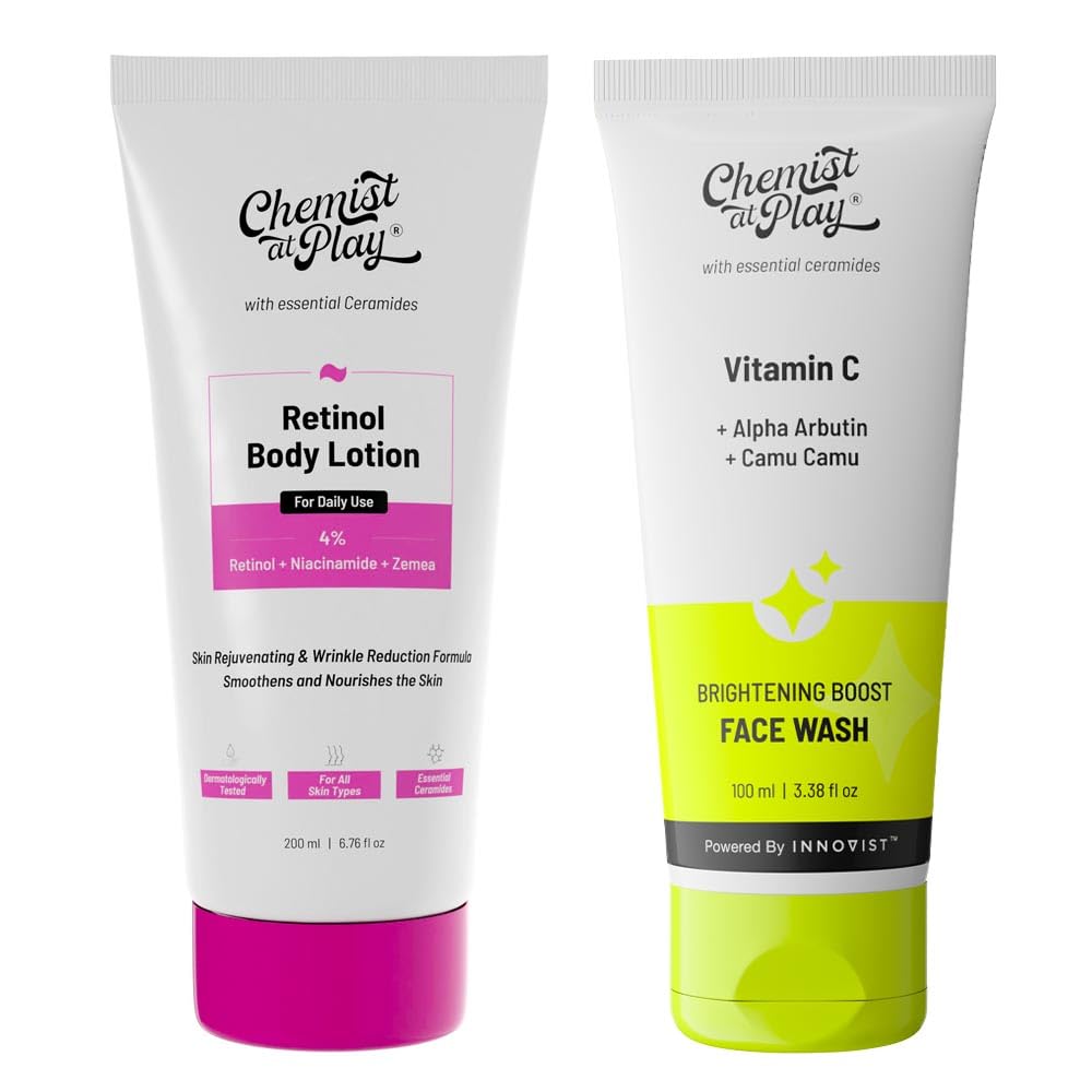 Chemist at Play 4% Retinol Body Lotion with Niacinamide & Zemea, Pack of 2 (11)