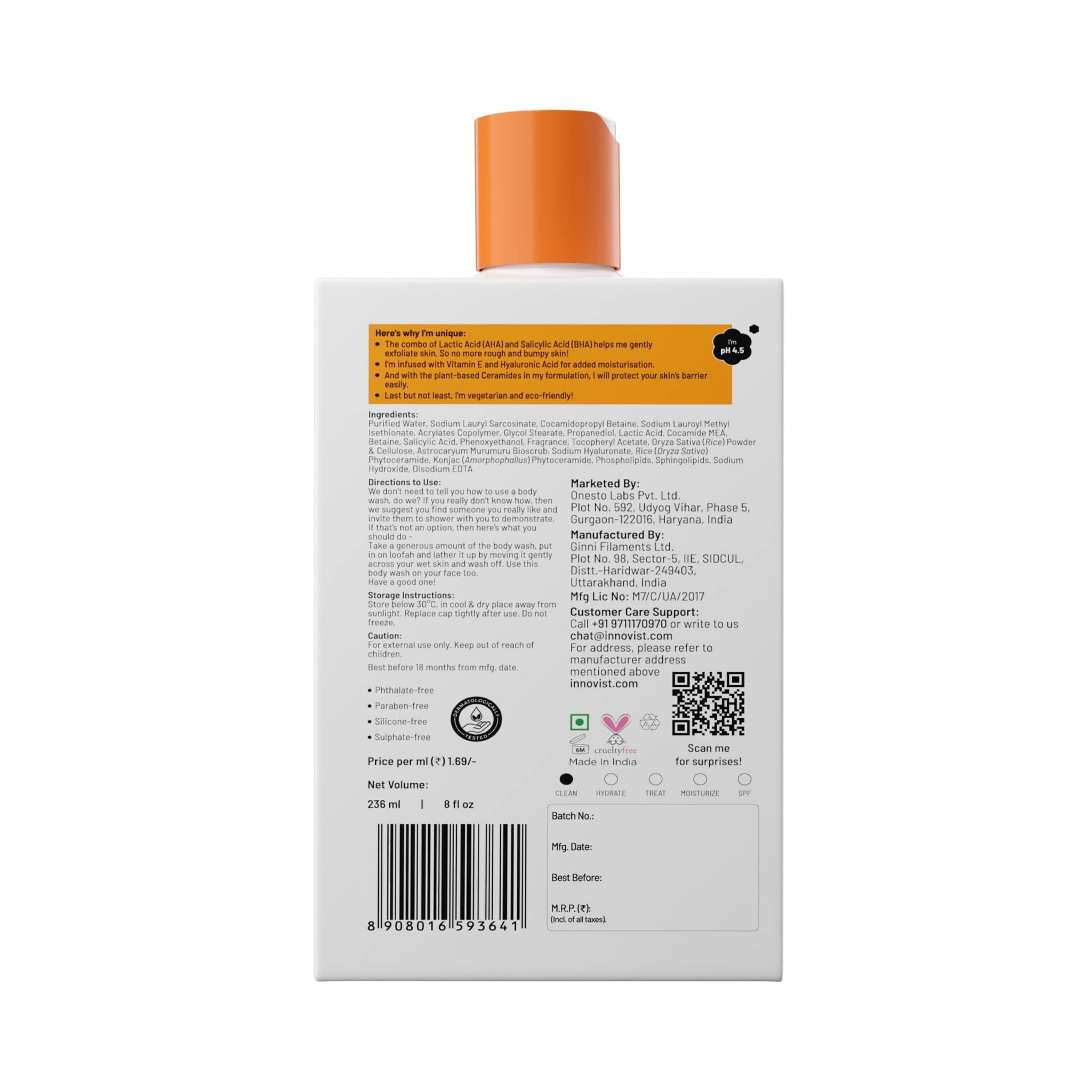 Chemist at Play Beauty Exfoliating Body Scrub for Adult Body Care - in use