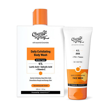 Chemist at Play Body Wash and Face Wash Combo, 336ml, Sulphate-Free, Vegan, For Oily Skin (10)