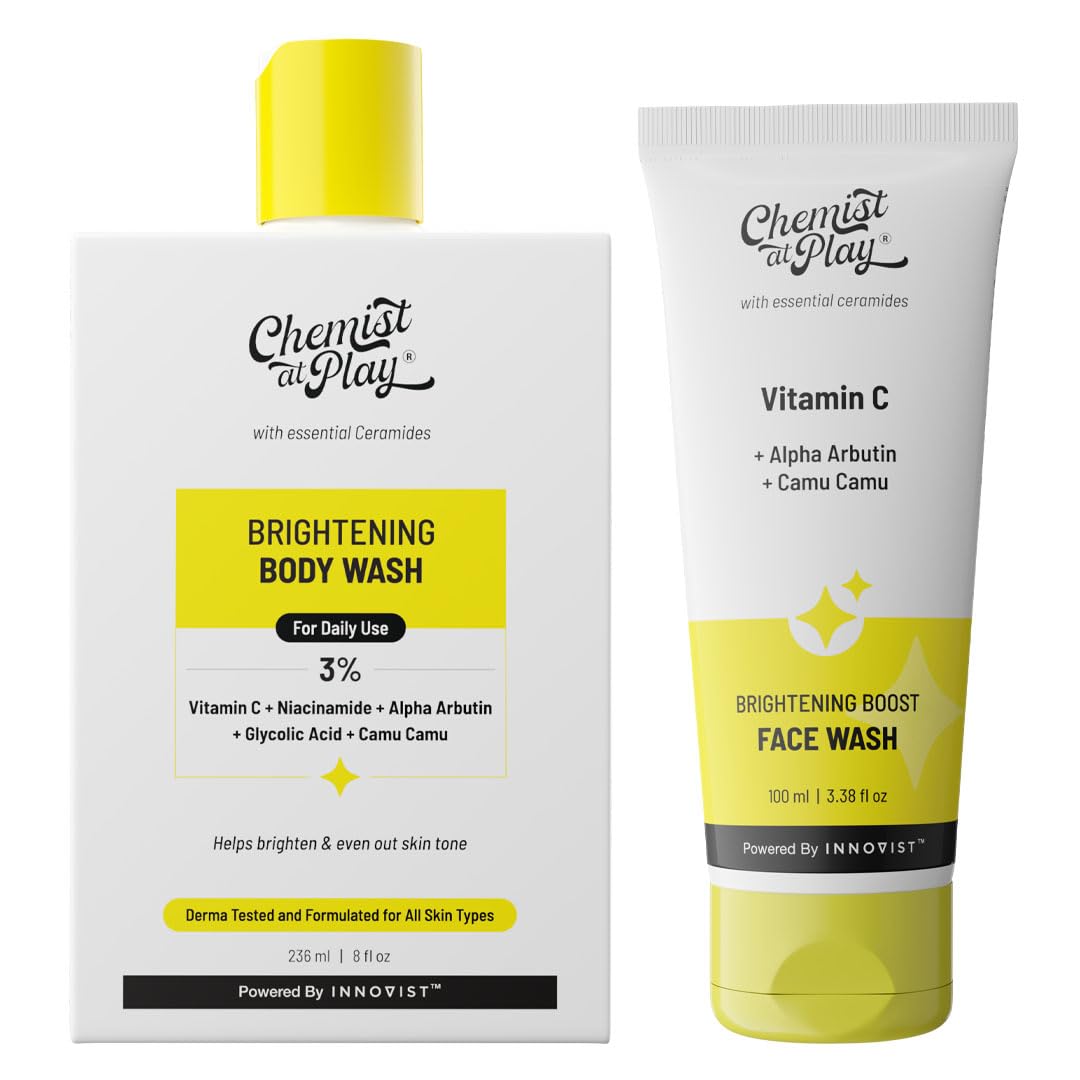 Chemist at Play Body Wash and Face Wash Set, 236ml + 100ml, Unisex Adult