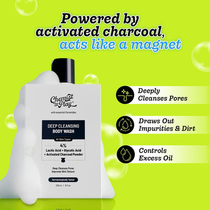 Chemist at Play Body Wash Gel, Unisex Adult Formula, Vegan Cruelty-Free Sulphate-Free - front view (13)