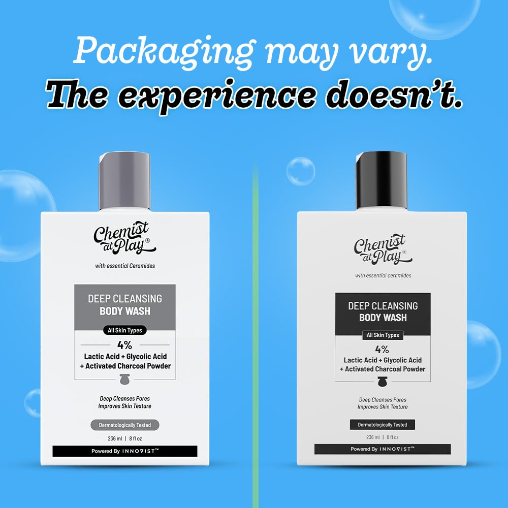 Chemist at Play Body Wash Gel, Unisex Adult Formula, Vegan Cruelty-Free Sulphate-Free - size and scale