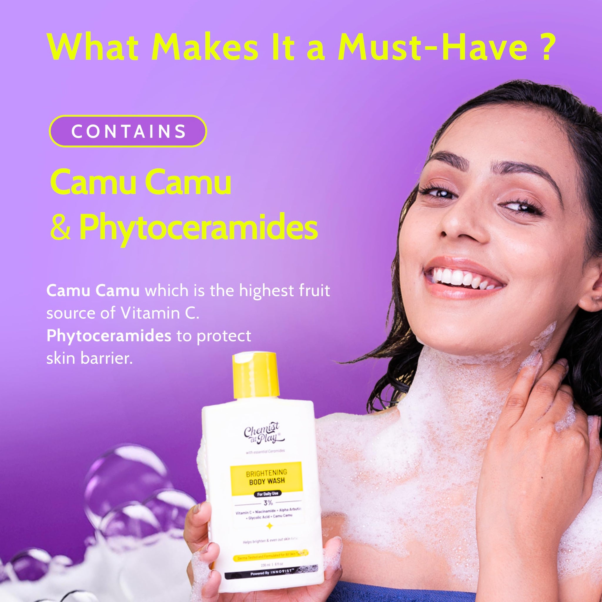 Chemist at Play Body Wash Gel, Unisex Adult Formula, Vegan Cruelty-Free Sulphate-Free - back view