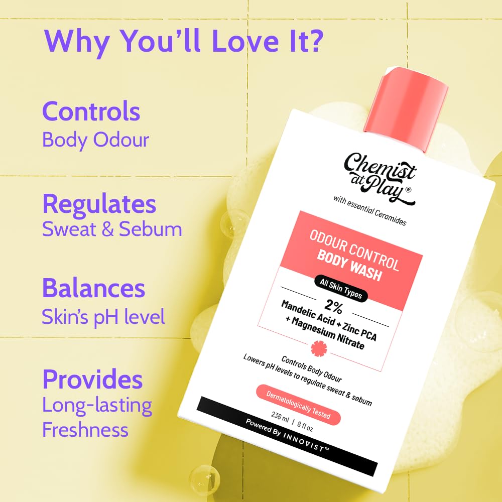 Chemist at Play Body Wash Gel, Unisex Adult Formula, Vegan Cruelty-Free Sulphate-Free - label detail (31)