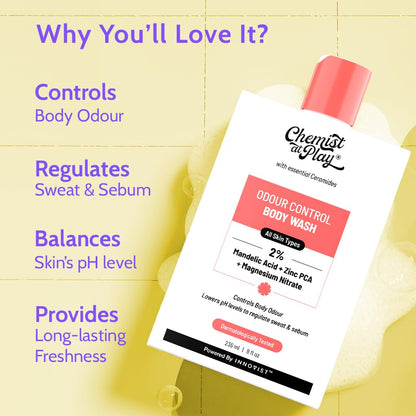 Chemist at Play Body Wash Gel, Unisex Adult Formula, Vegan Cruelty-Free Sulphate-Free - label detail (31)