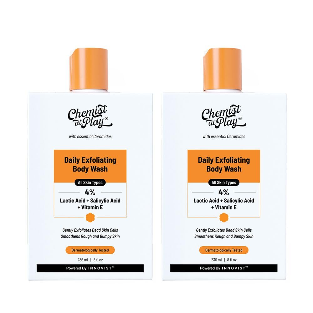 Chemist at Play Exfoliating and Acne Control Body Wash, 236ml Each, Pack of 2 (18)