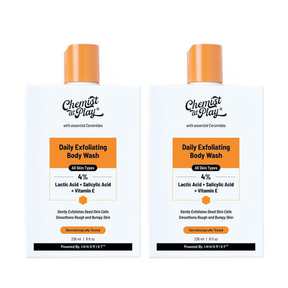 Chemist at Play Exfoliating and Acne Control Body Wash, 236ml Each, Pack of 2 (18)