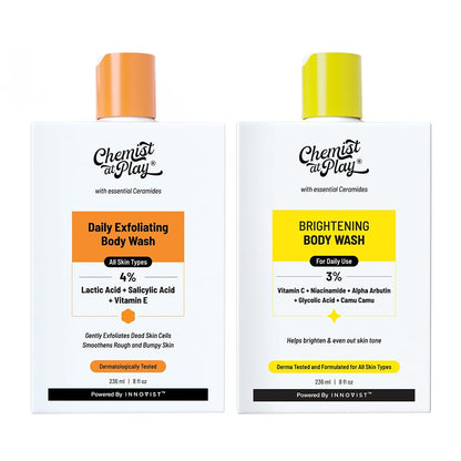 Chemist at Play Exfoliating and Acne Control Body Wash, 236ml Each, Pack of 2 (9)