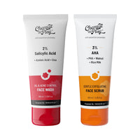 Acne Face Wash + Exfoliating Face Scrub