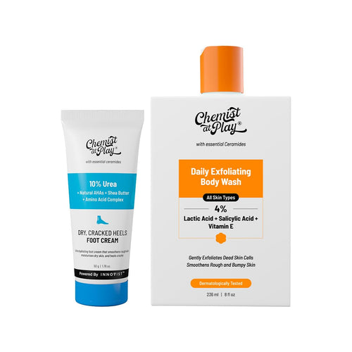 Chemist at Play Foot Cream for Cracked Heels, 50g, Urea-Based Formula, Unisex Adult