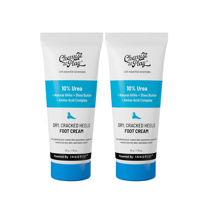 Chemist at Play Foot Cream for Cracked Heels, 50g, Urea-Based Formula, Unisex Adult (17)