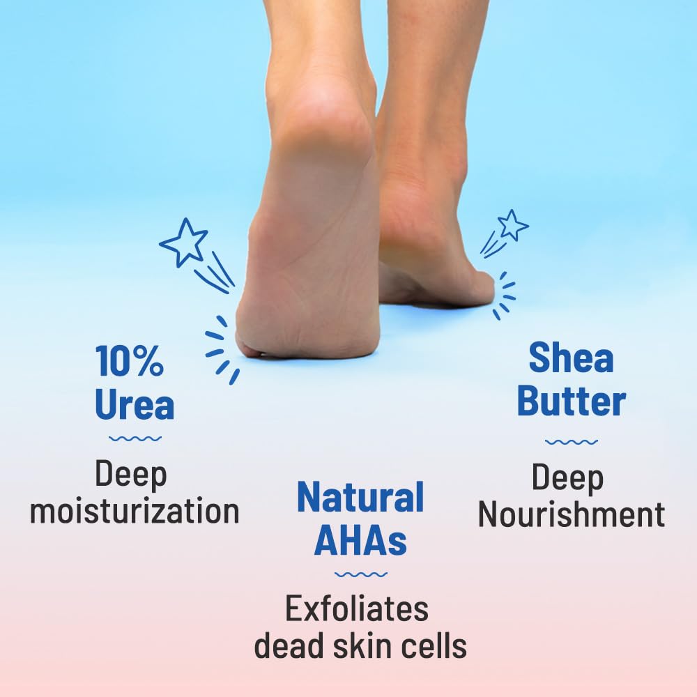 Chemist at Play Foot Cream for Cracked Heels, 50g, Urea-Based Formula, Unisex Adult - size and scale