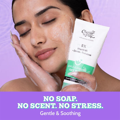 Chemist at Play Gentle and Hydrating Face Cleanser, Unisex Adult Face Wash, Pack of 1 - back view (18)