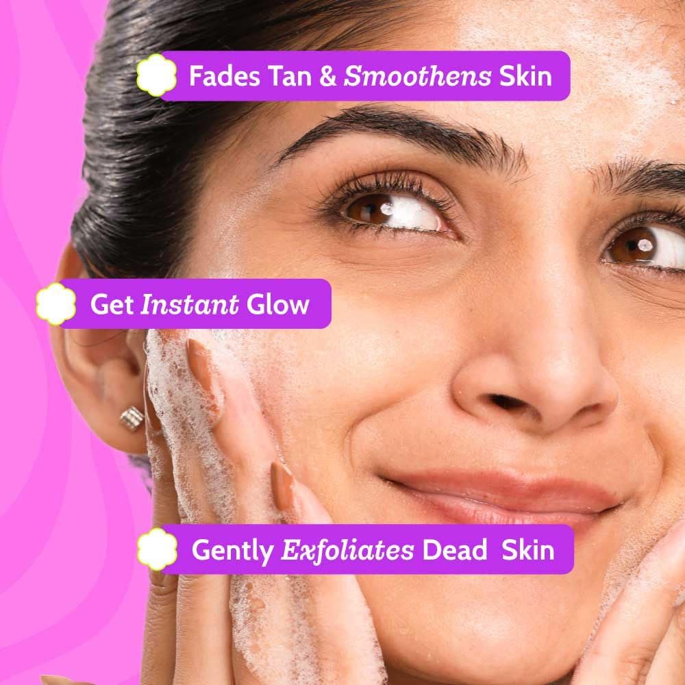 Chemist at Play Gentle Exfoliating Face Wash and Underarm Roll-On Combo with AHA, Lactic Acid and Mandelic Acid, Alcohol-Free