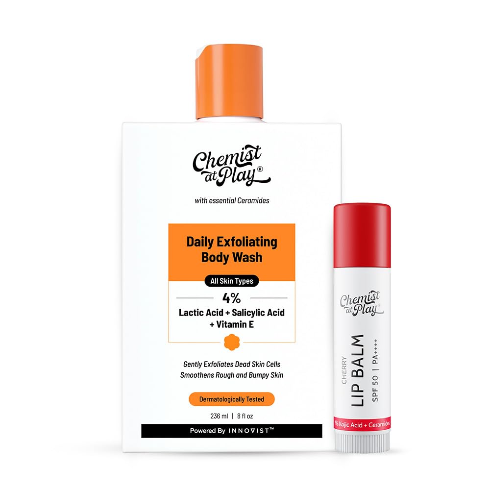 Chemist at Play Lip Balm & 10% Vitamin C Face Serum Combo SPF 50 PA++++ Vegan Dermatologically Tested (10)