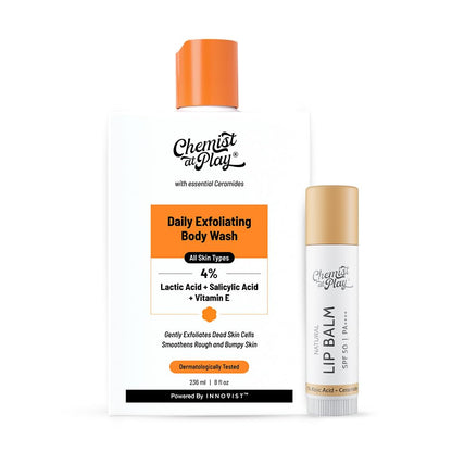 Chemist at Play Lip Balm & 10% Vitamin C Face Serum Combo SPF 50 PA++++ Vegan Dermatologically Tested (15)