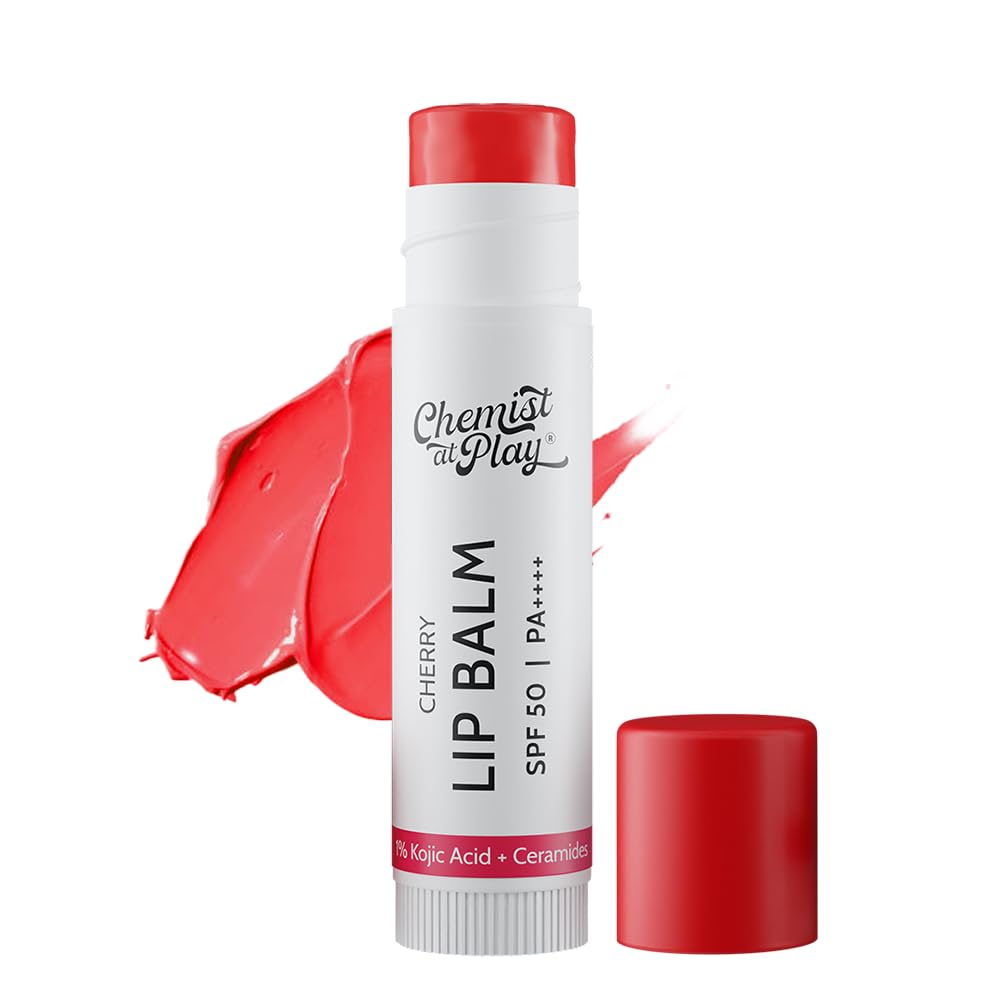Chemist at Play Lip Balm & 10% Vitamin C Face Serum Combo SPF 50 PA++++ Vegan Dermatologically Tested - front view
