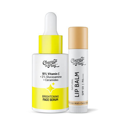 Chemist at Play Lip Balm & 10% Vitamin C Face Serum Combo SPF 50 PA++++ Vegan Dermatologically Tested (21)