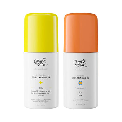 Chemist at Play Neck Knee Elbow Roll On Serum, 40ml, Vitamin C, Hyaluronic Acid, Mandelic Acid, Niacinamide, Adult Unisex (9)