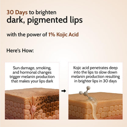 Chemist at Play Tinted Cherry Lip Balm SPF 50 PA++++ with 1% Kojic Acid, 4.5g - label detail (18)