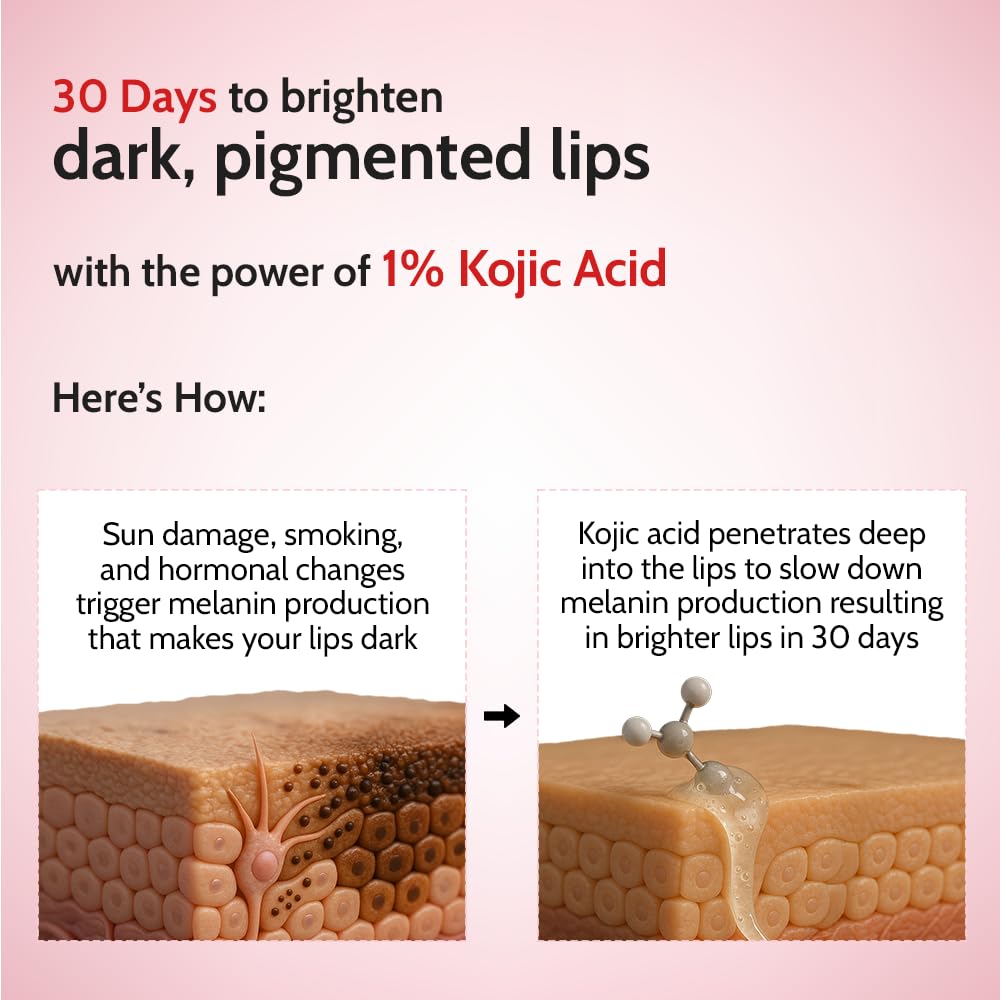 Chemist at Play Tinted Cherry Lip Balm SPF 50 PA++++ with 1% Kojic Acid, 4.5g - close-up detail