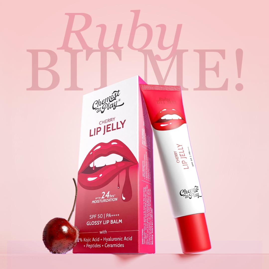 Chemist at Play Tinted Lip Balm SPF 50 PA+++ with 2% Kojic Acid, Ceramides, Hyaluronic Acid, Peptides, 10gms - front view