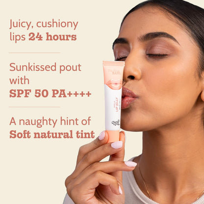 Chemist at Play Tinted Lip Balm SPF 50 PA+++ with 2% Kojic Acid, Ceramides, Hyaluronic Acid, Peptides, 10gms - packaging (25)