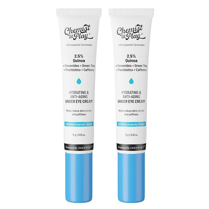 Chemist at Play Under Eye Cream with Ceramides, Revital Eye & Quinoa Extract, Cooling Gel Roller, Vegan, 15g (8)