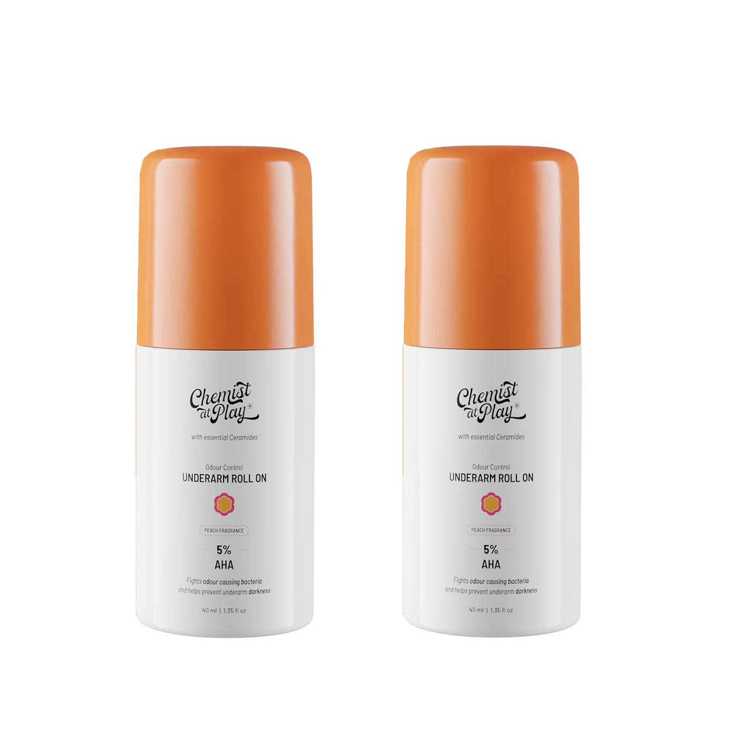 Chemist at Play UnderArm Roll On Deodorant, 5% AHA, 40ml, Vegan, Aluminium-Free, Unisex (13)